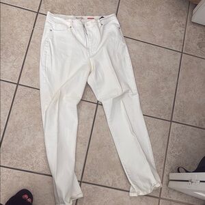 Women's White Jeans Tummy Control